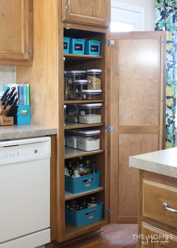 Storage Solutions for a Skinny Pantry