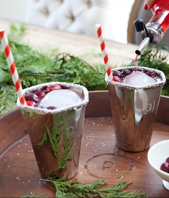 Sugared Cranberry Mojito