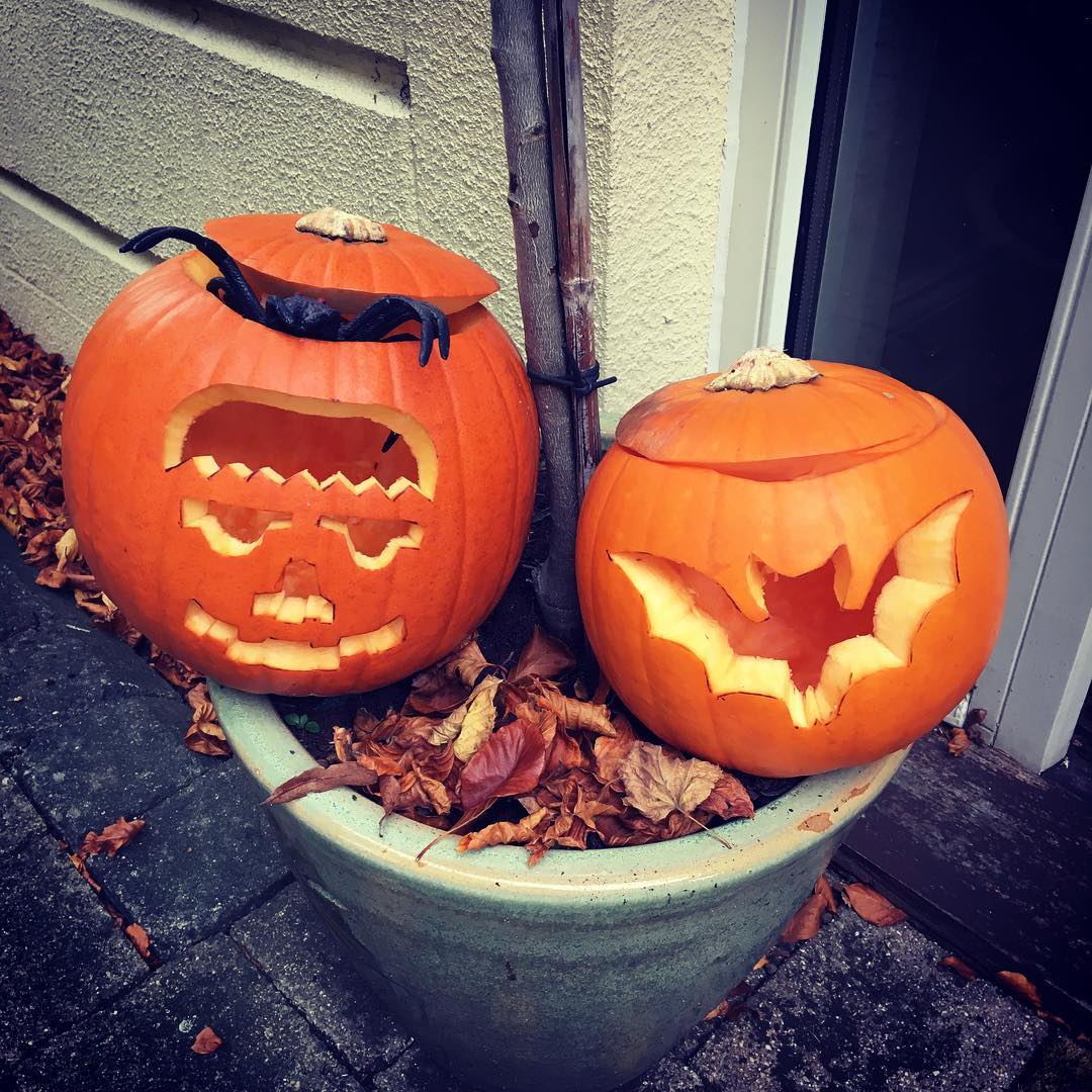 Talented pumpkin carvers
