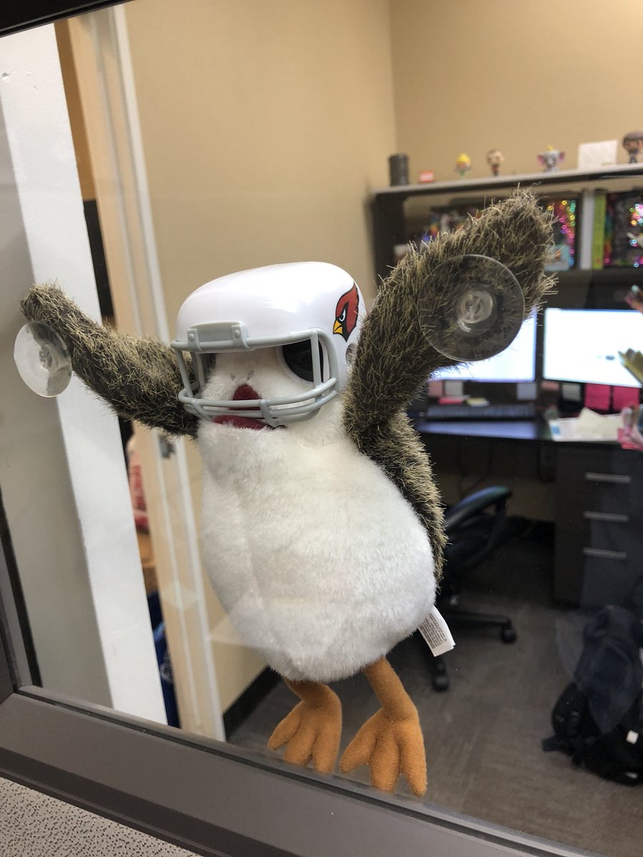 #Christmas #Office #Decoration #Ideas The mini helmet I found out today fits perfectly on the mini Porg that someone gave me for Christmas for the office.