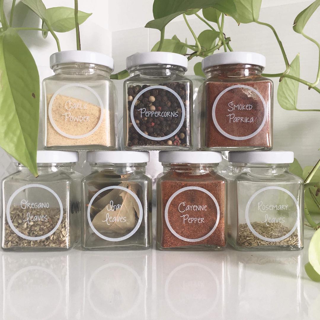 These gorgeous spice labels were created due to the ever popular 