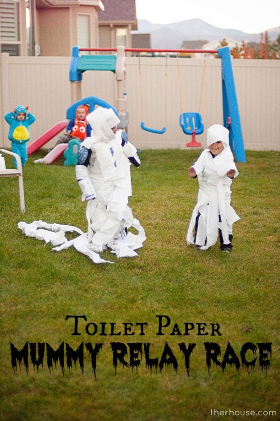 Toilet Paper Relay Race