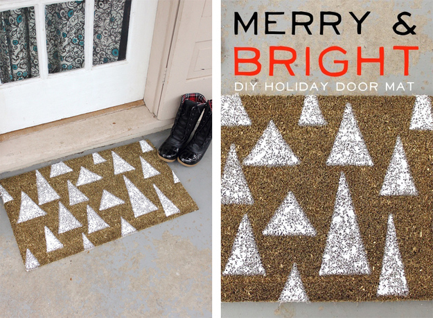 #DIY #Outdoor #Christmas #decorations We decorate a rug