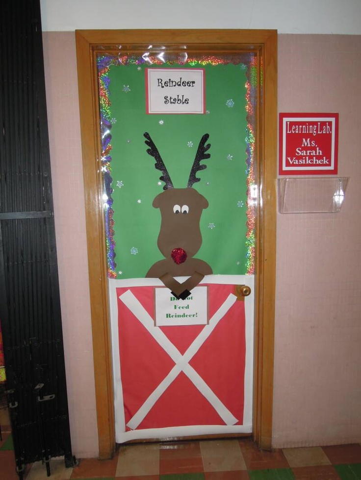 #Christmas #Office #Decoration #Ideas Wonderful Decorating Contest Ideas Funny Christmas Door Decorating