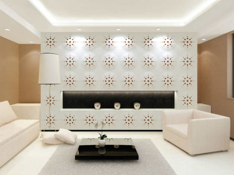 #Wall #Coverings dimensional and colorful perforated wall coverings