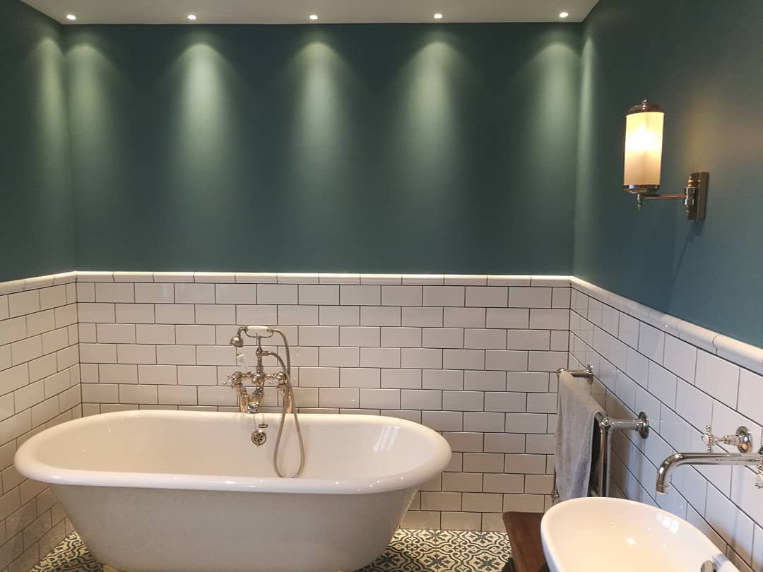 A nice mix of mini downlights, wall lights and under vanity linear lighting. Pic by lightingbyplum