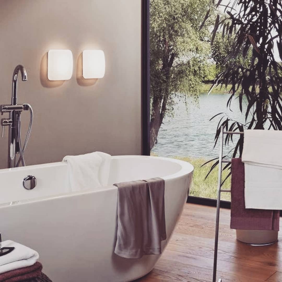 Relax and take it easy in the bathroom with the addition of the Eglo Giron bathroom flush fitting. This modern square flush light is a great alternative to traditional bathroom lighting. Pic by leicesterelectrical