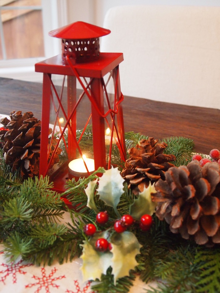 Beautiful Pinecone Candle Lantern.