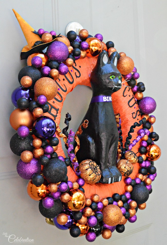 Black Cat Halloween Wreaths.