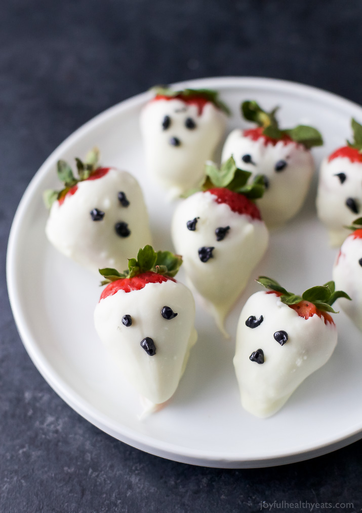 Chocolate Covered Strawberry Ghosts