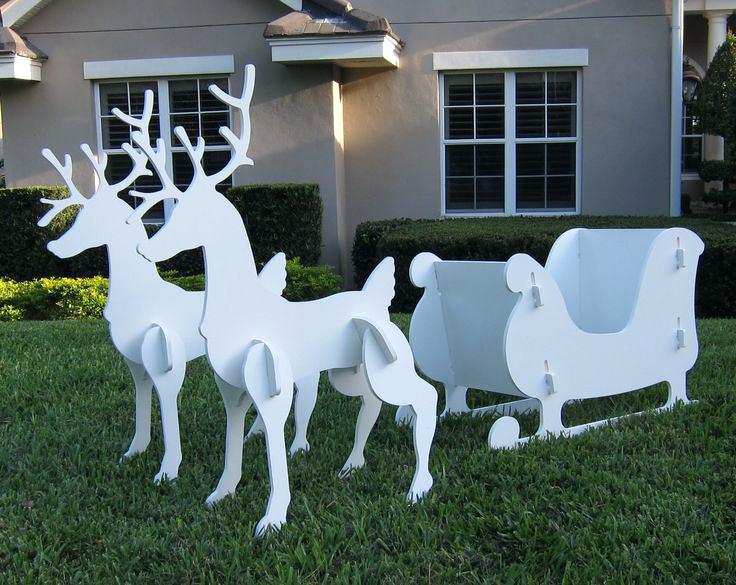 Christmas Reindeer Decorations Reindeer Family Set.