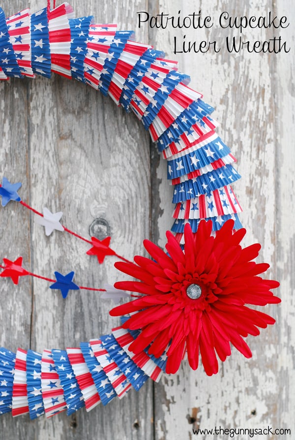 Cup Cake Liner Wreath.