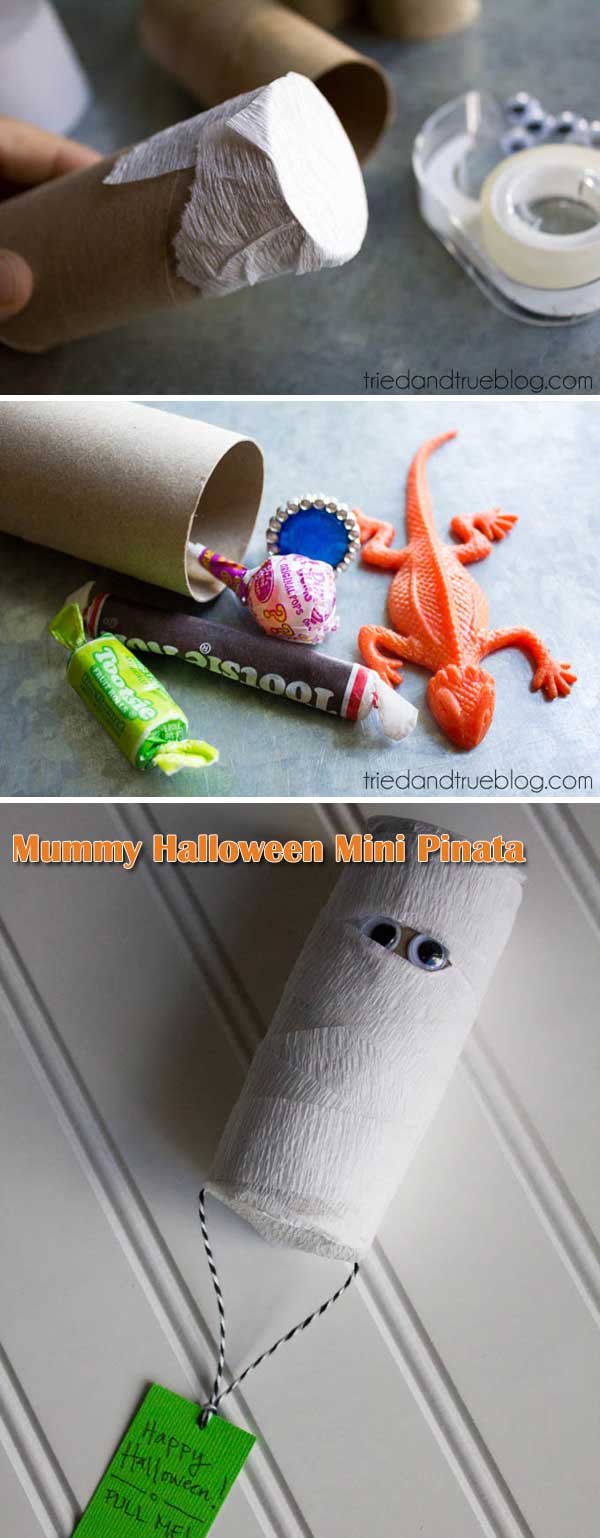 Cute Mason Jar Mummy Halloween Craft for Kids