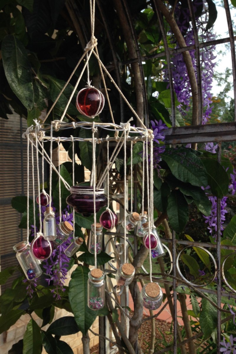 DIY Wind Chime, Candelabra Sun Catcher.