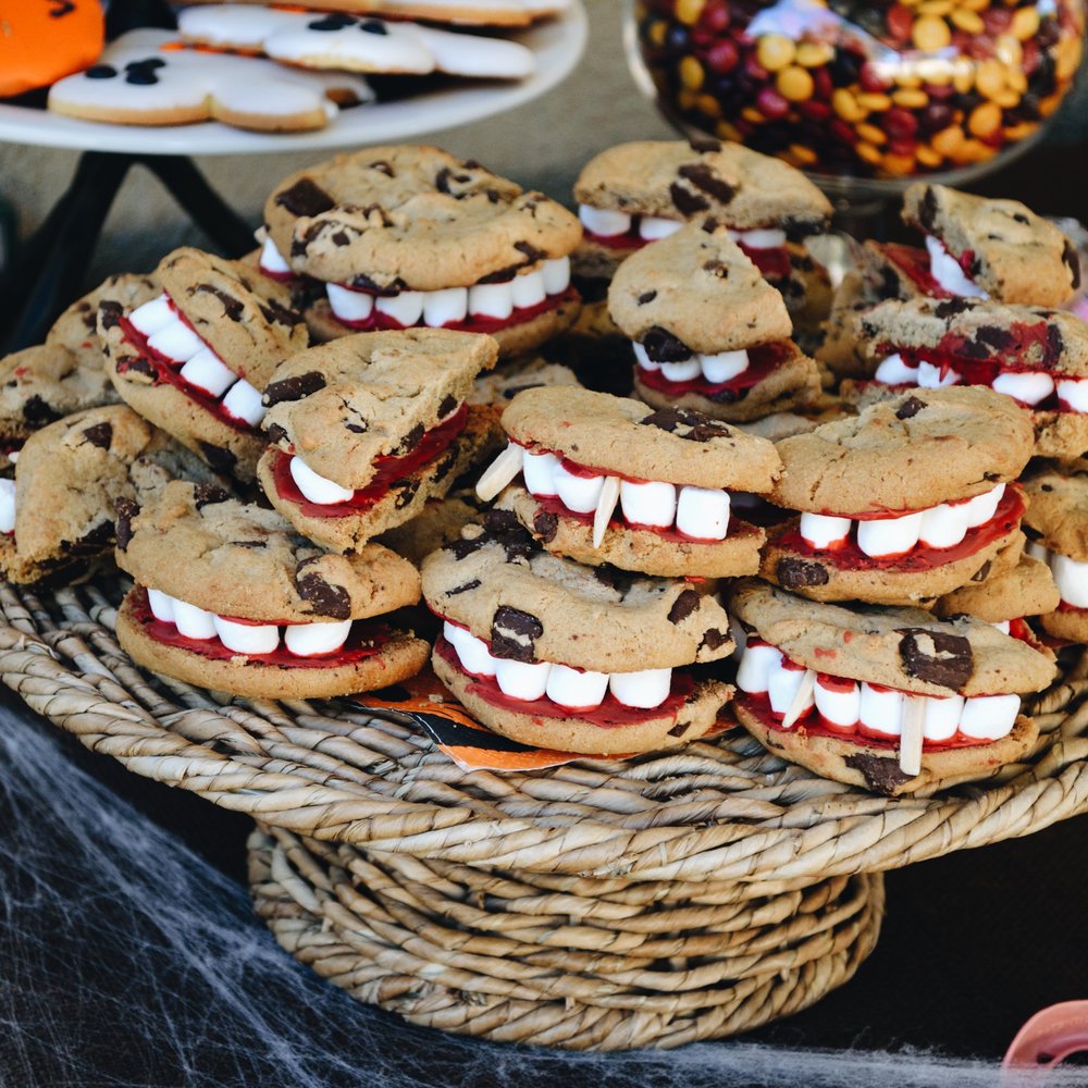 Dracula's Dentures Halloween Cookies