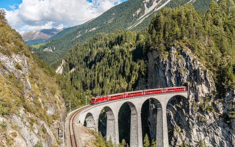 Experience the Swiss beauty on a Swiss Rail Journey