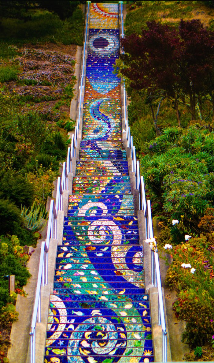 Golden Gate Heights Mosaic Stairway and Grandview Park.