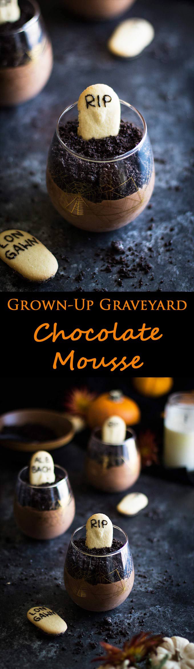 Graveyard Mousse Cups