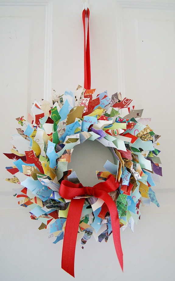 Holiday Card Wreaths.