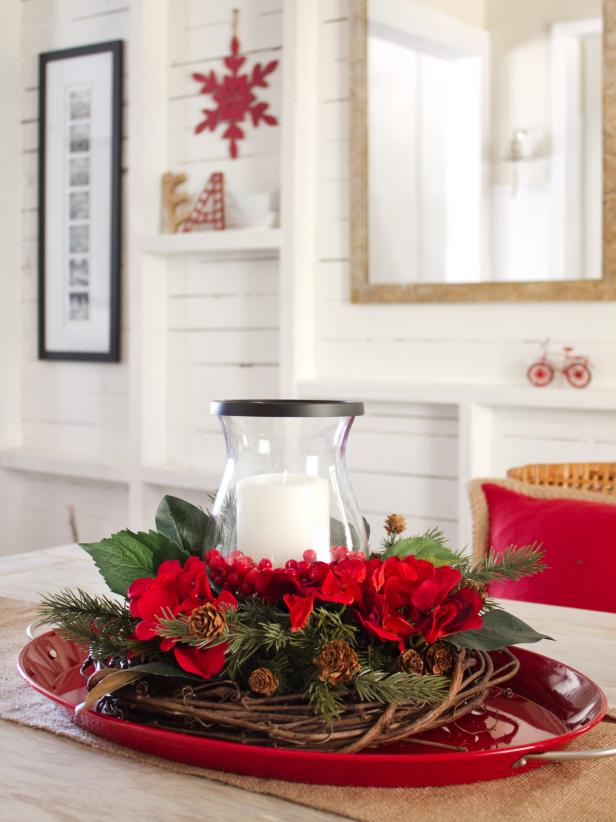 How to Make a Layered Holiday Centerpiece.
