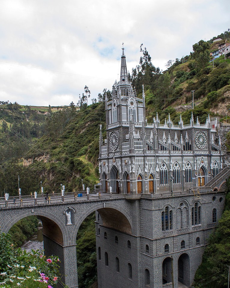 Las Lajas Sanctuary in Ipiales, Colombia.