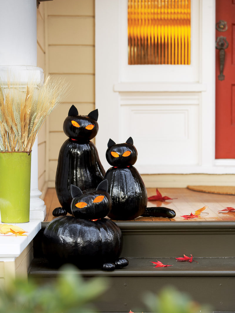 Make Black Cat O’Lanterns