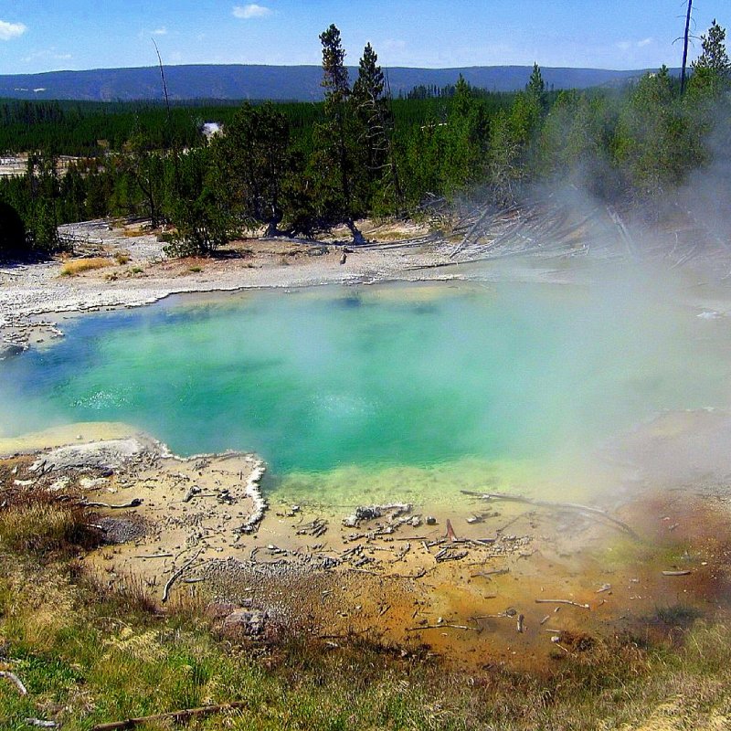 Nature unveils its magic at Yellow Stone National Park.