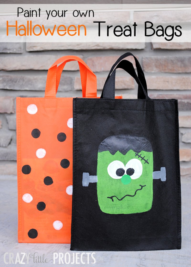 Paint Your Own Trick or Treat Bags