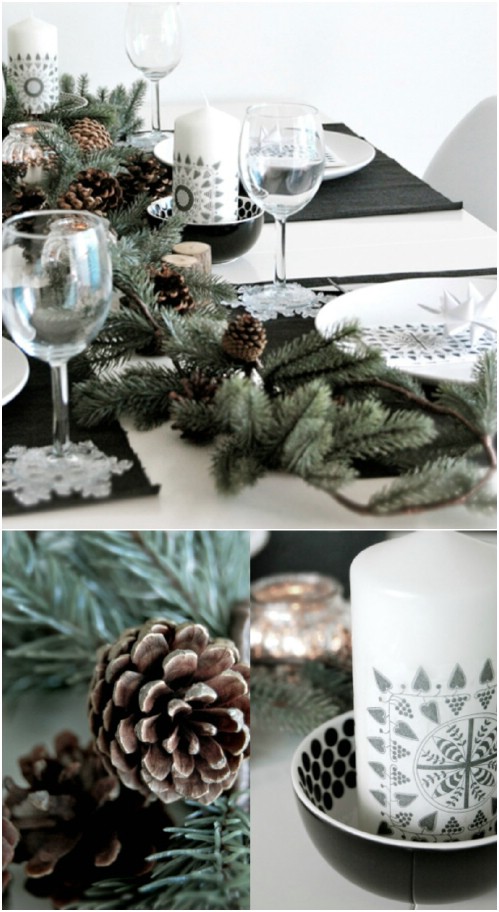 Pinecone Table Garland.