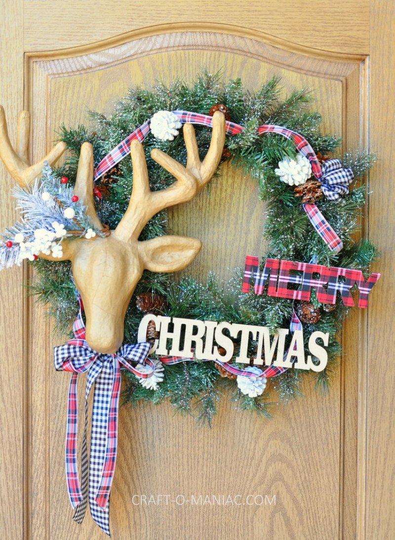 Reindeer Antler Wreath.
