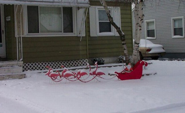 Santa sleigh outdoor decoration ideas