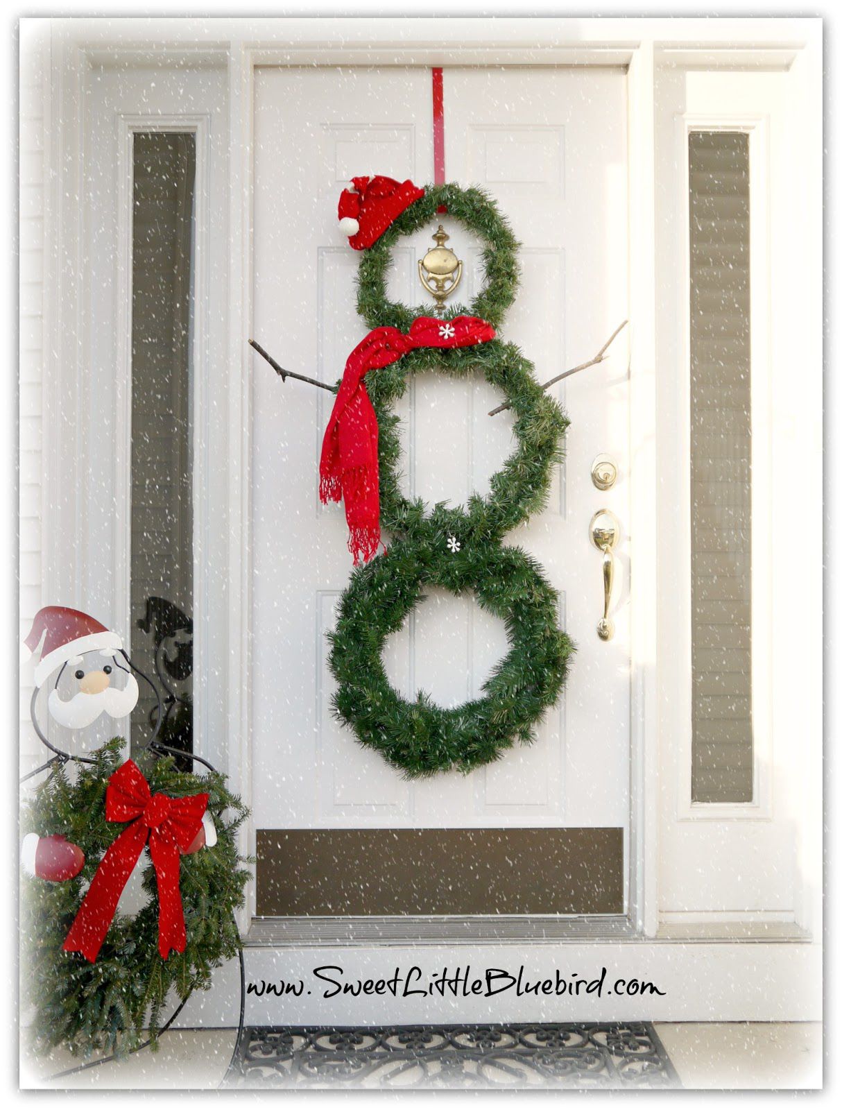 Snowman shaped Wreath.