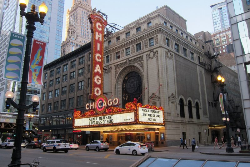 The Chicago Theatre.