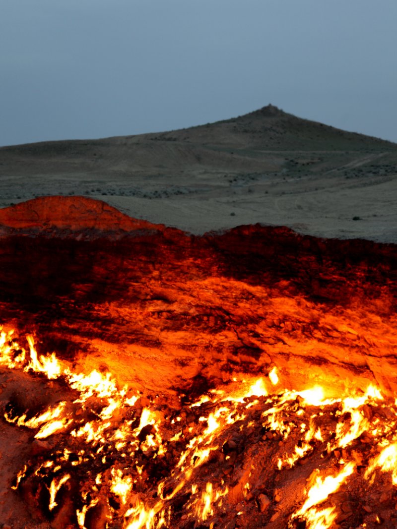 The Doors to Hell in Derweze, Turkmenistan.