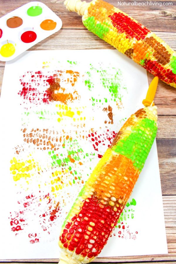 Easy Corn Cob Craft Painting for Kids – Corn Craft Ideas.
