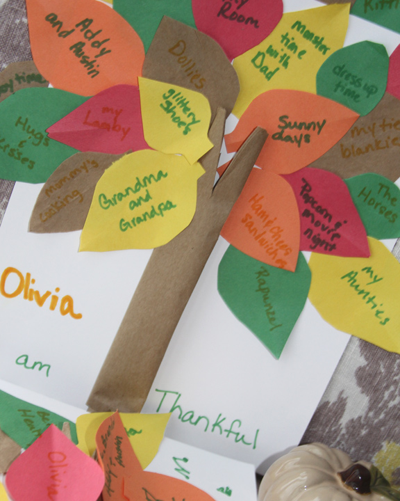 Thanksgiving Kid’s Craft – Kid’s Thankful Tree.