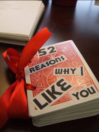 52 things I love about you.