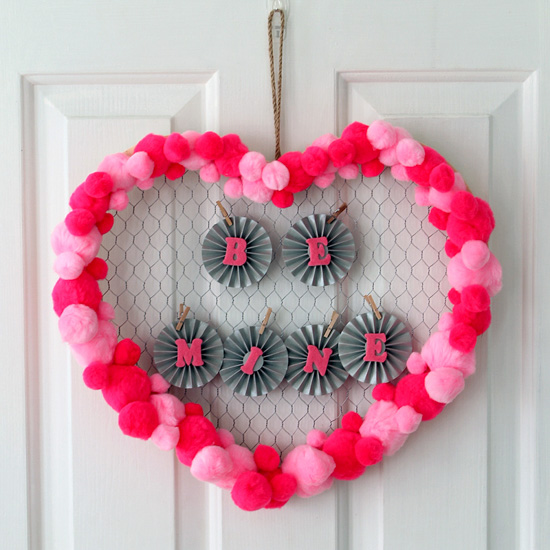 Be Mine Valentine’s Day Wreath.