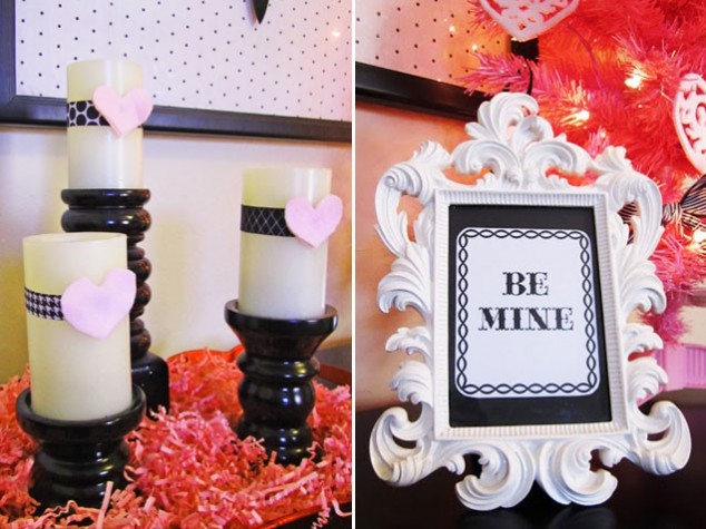 Candles and Love Frames.