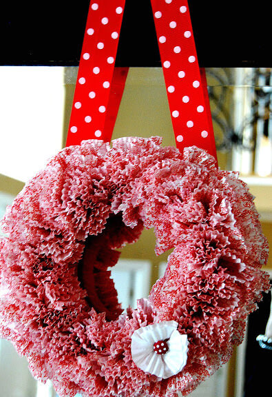 Cupcake Liner Wreath.