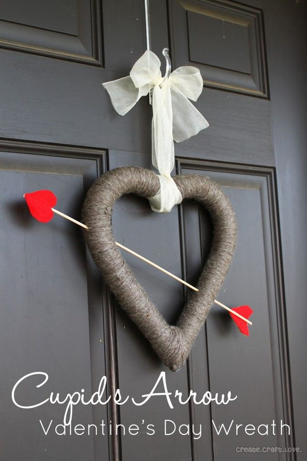 Cupid’s Arrow Valentine’s Day Wreath.