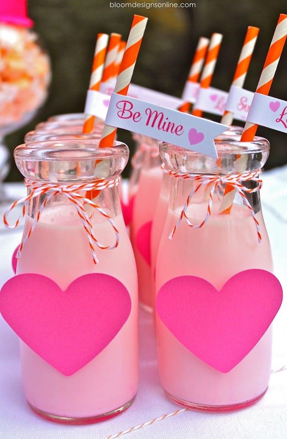 Cute way to fancy up a milk bottle.