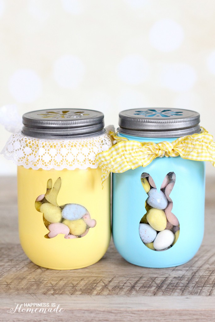 Easter Bunny Treat Jars.