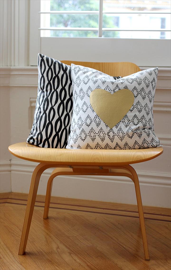 Easy Valentine’s Day Heart Pillow.