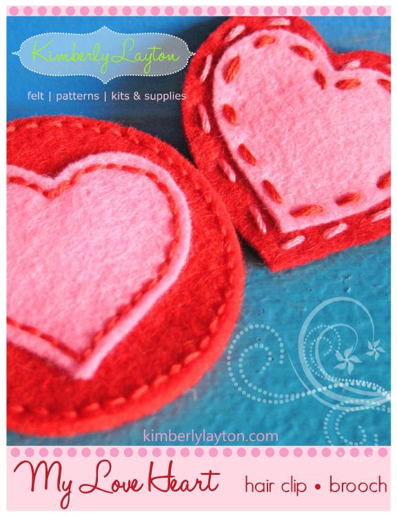 Felt Heart Pattern.
