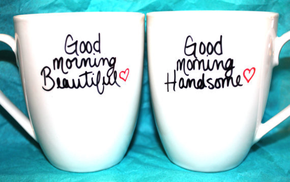 Good Morning Beautiful Good Morning Handsome – Set of 2 Mugs.