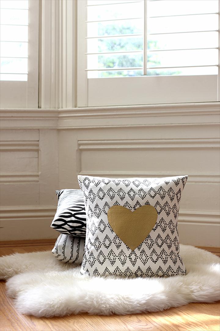 Heart Patch Pillow.