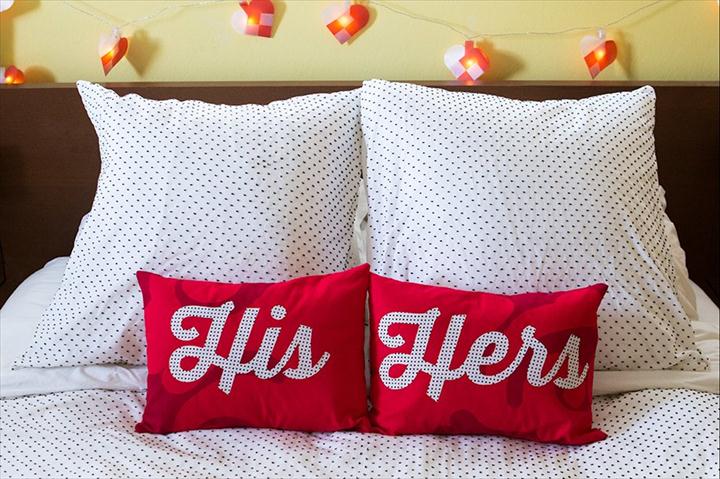 His & Hers Pillows.