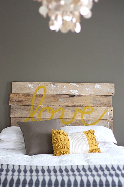 Love Headboard.