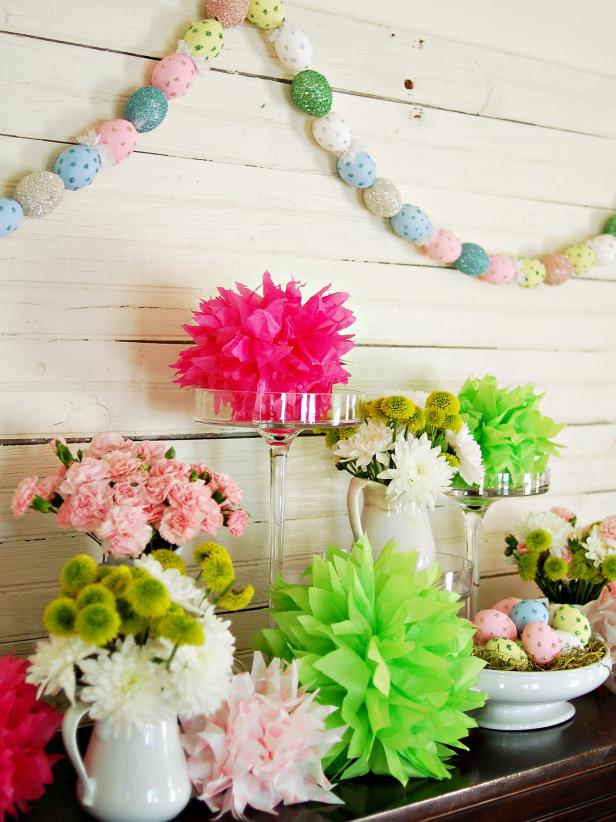 Make a Colorful Egg Garland.